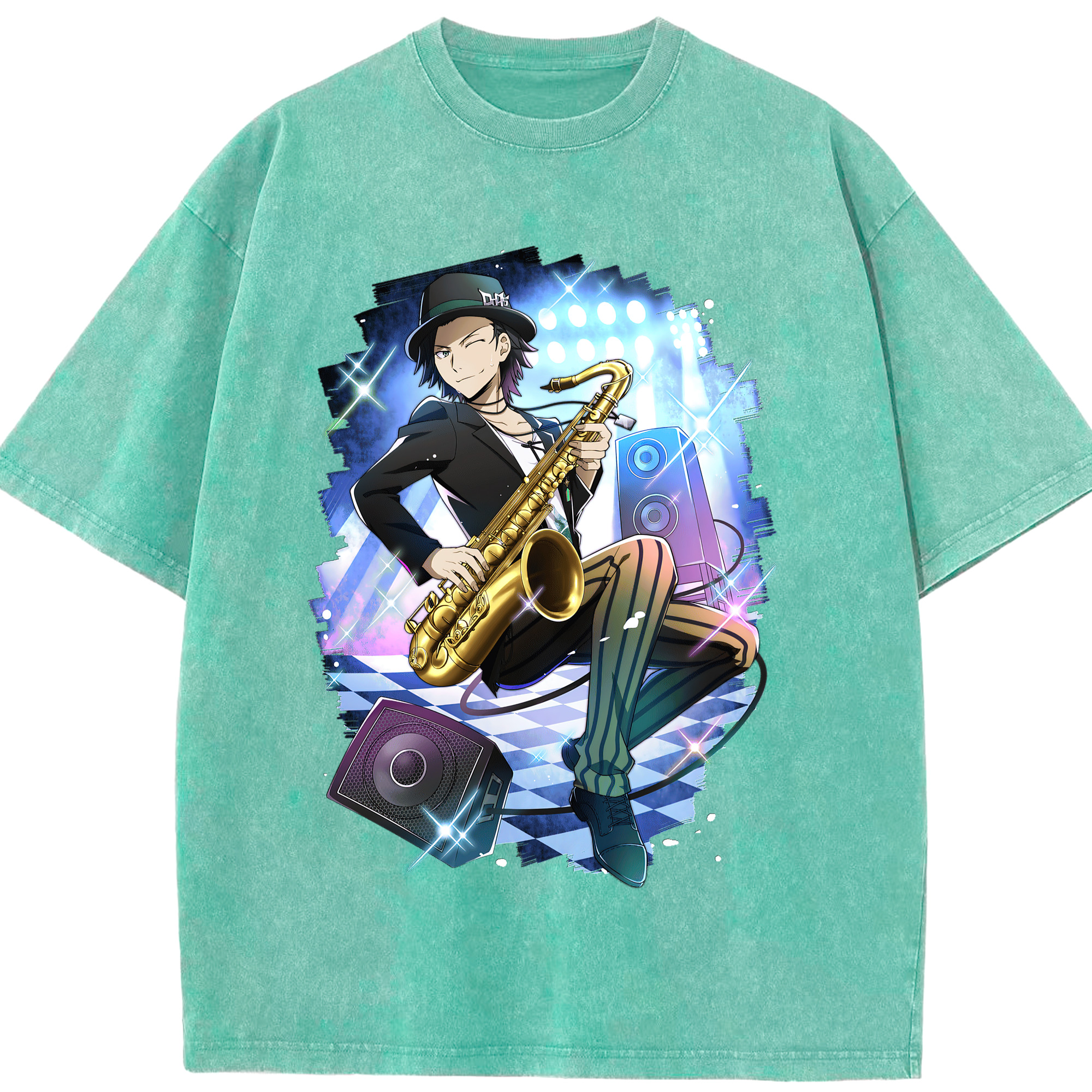 （画像用） 文豪ストレイドッグス Bungo Stray Dogs 綿100% ヴィンテージ風 半袖Tシャツ（フロントプリント）